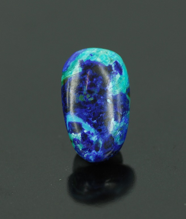 azurite chrysocolla cabochon