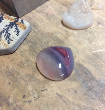 queensland agate cabochon ready to be set