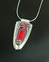 fordite sterling silver necklace 